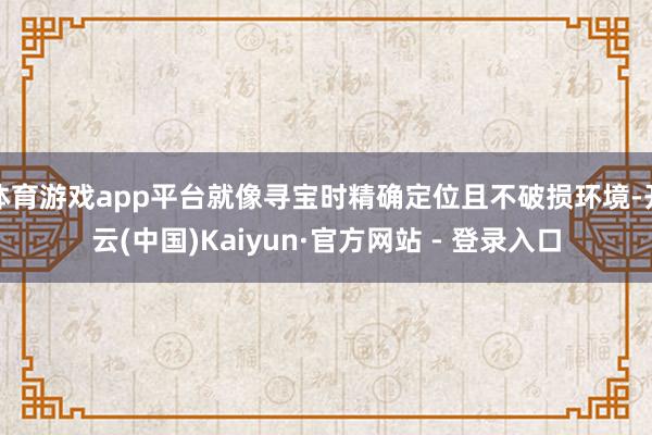 体育游戏app平台就像寻宝时精确定位且不破损环境-开云(中国)Kaiyun·官方网站 - 登录入口